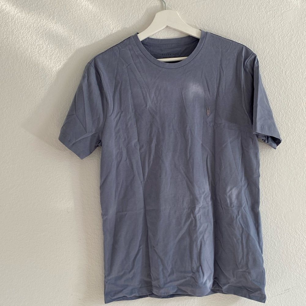 All SAINTS Blue Grey Short Sleeve Shirt